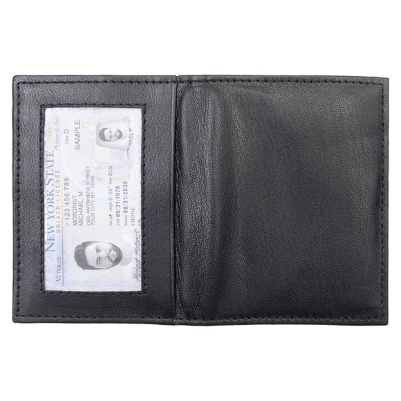 Men Pure Slim Genuine Leather Credit Card Holder, Black - Picture 8 of 15